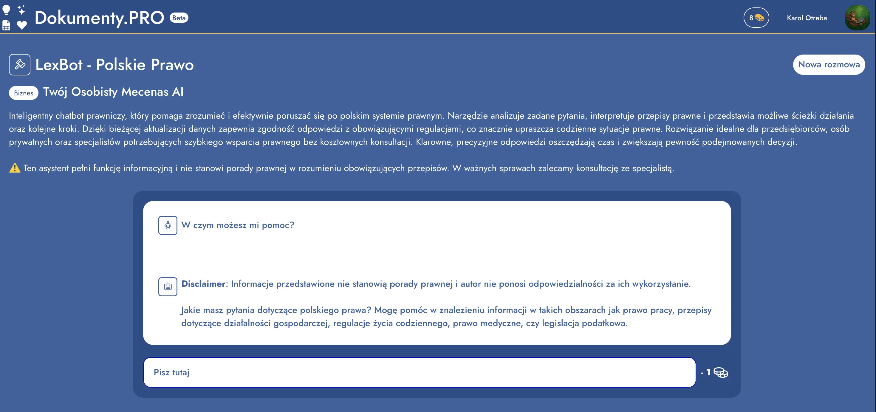 LexBot screenshot