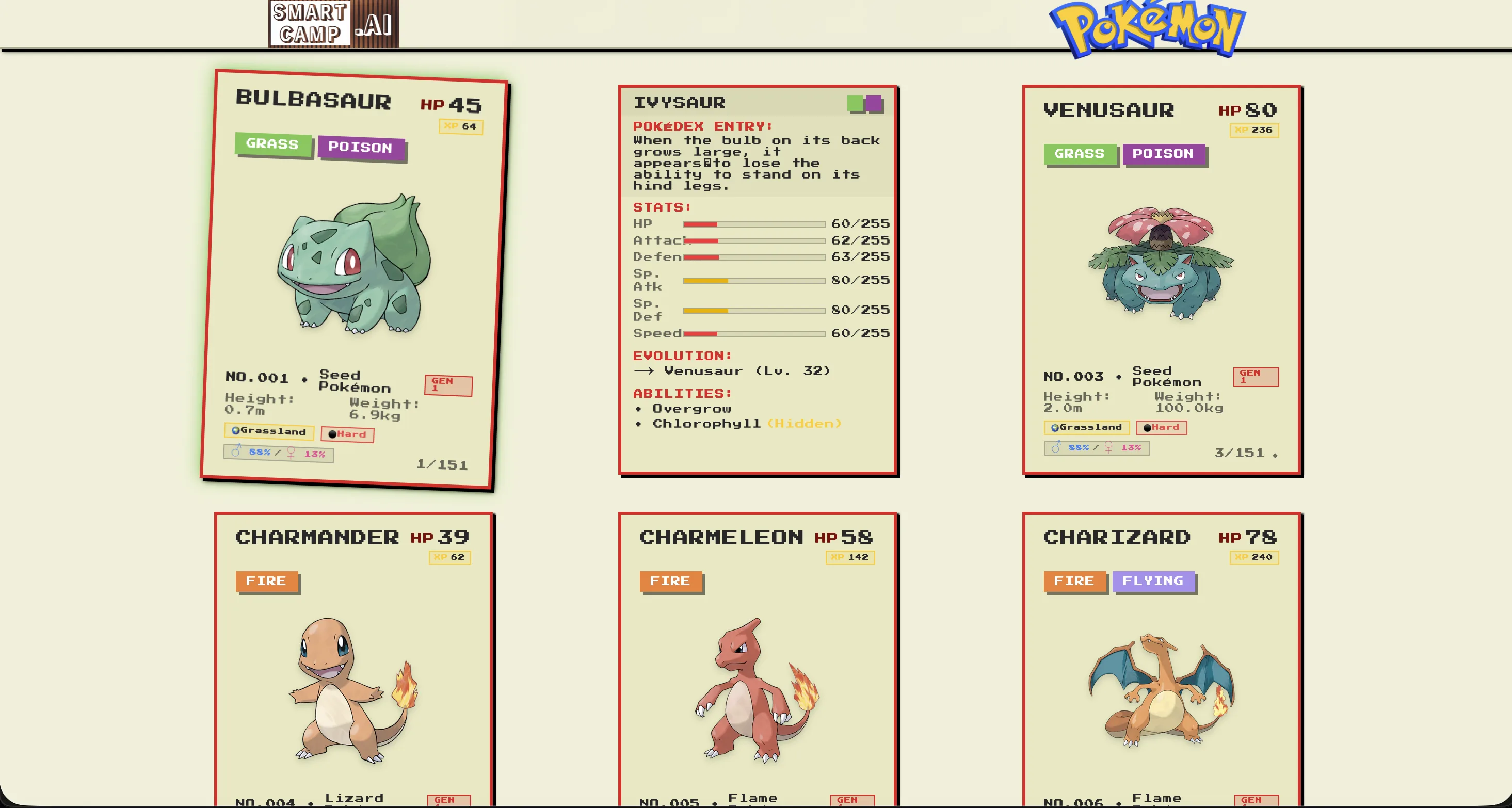 Pixel Pokedex screenshot